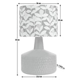 Habitat ceramic table lamp green 44cm - British product