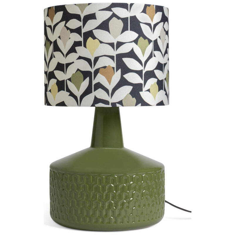 Habitat ceramic table lamp green 44cm - British product
