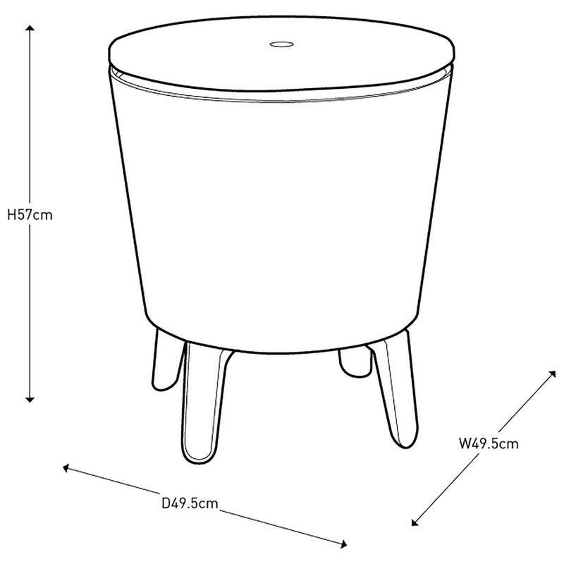 Keter illuminated cool box 30L - British product