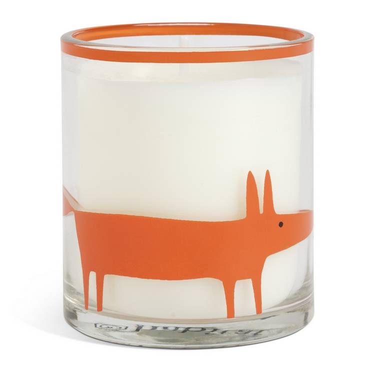 Habitat x Scion glass candle paradise plum orchid, UK version