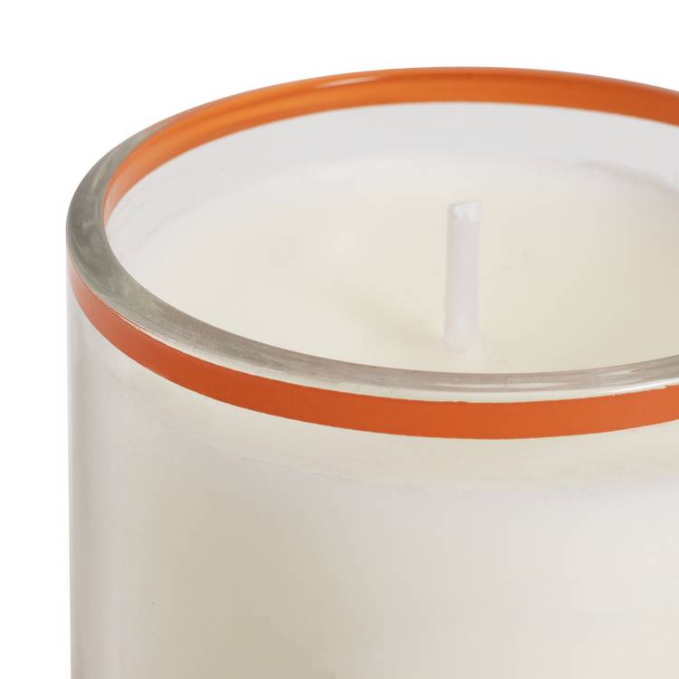 Habitat x Scion glass candle paradise plum orchid, UK version