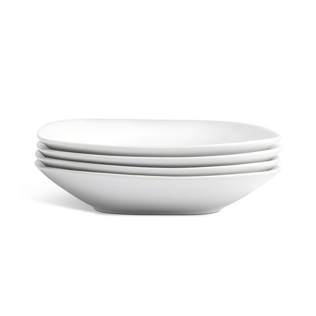 Sebastian Conran porcelain pasta bowls set of 4 - British product