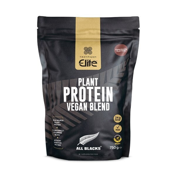 DNR Elite All Blacks Vegan Protein Powder, Chocolate (750G)