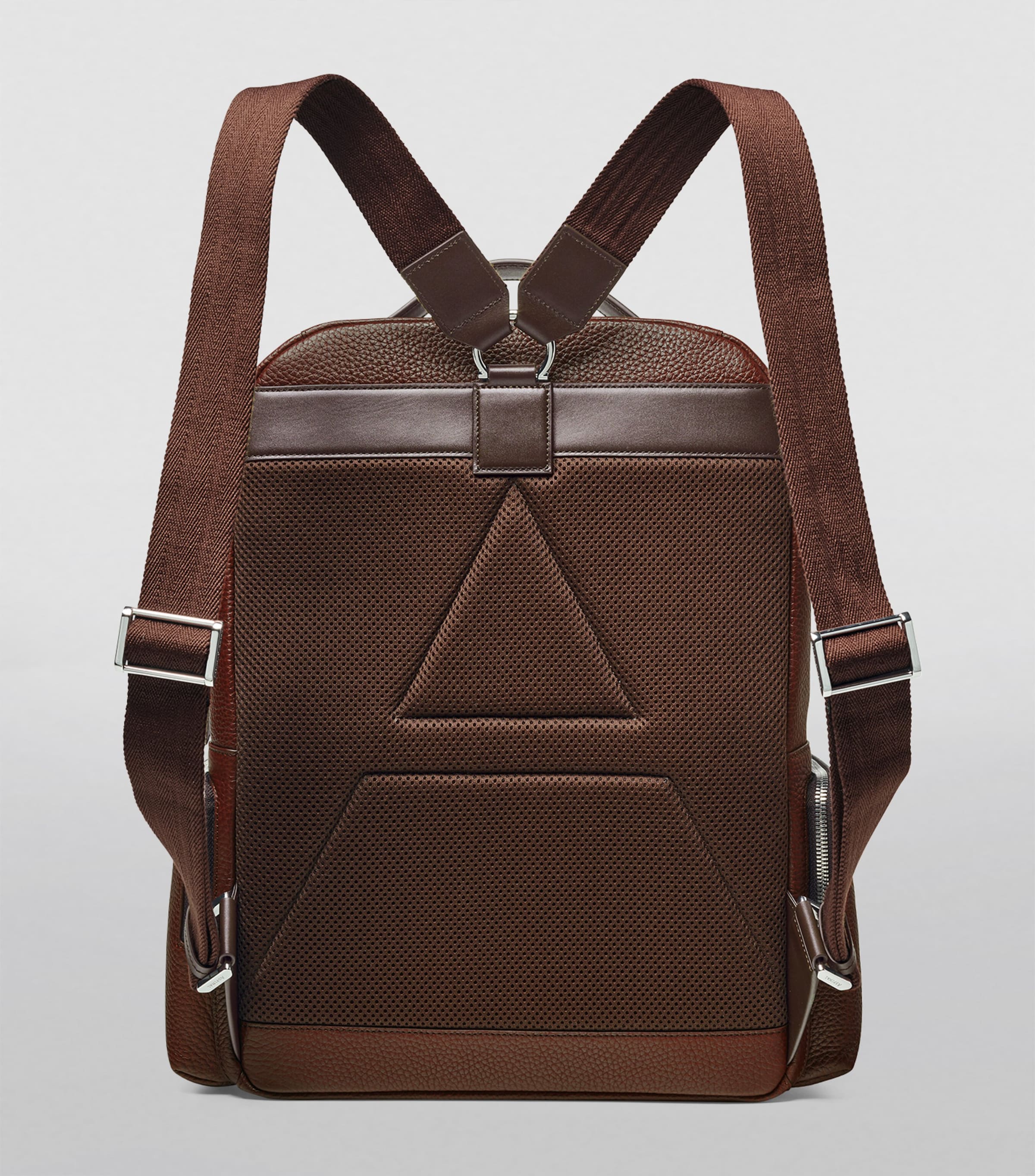 Aspinal of London Pebble Leather Reporter backpack, imported from the UK