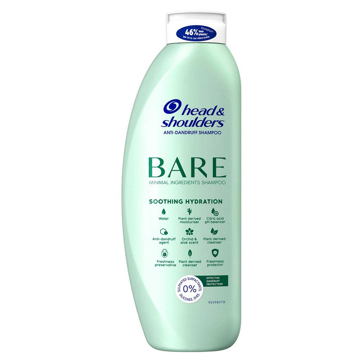 Head & Shoulders Bare Soothing Hydration Anti-Dandruff Shampoo 400ml GOODS Boots   