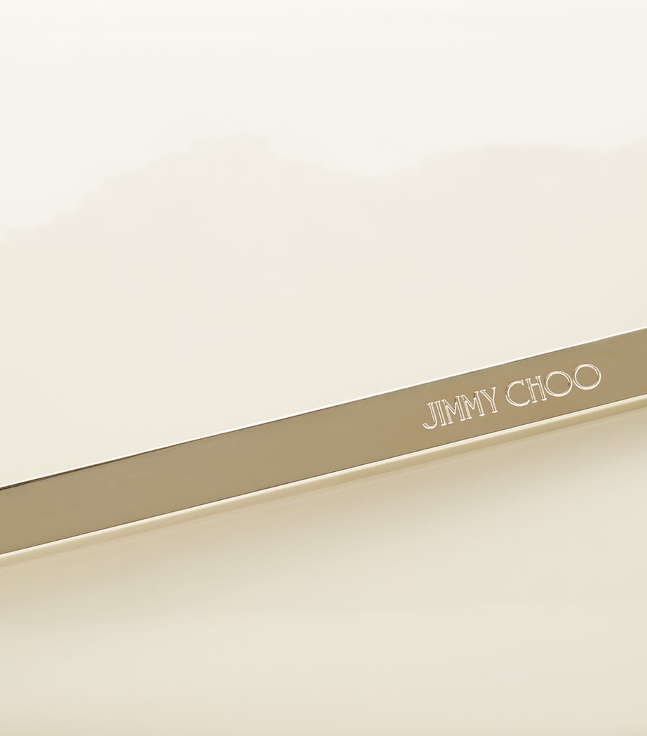 Jimmy Choo Leather Emmie Clutch Bag, imported from the UK