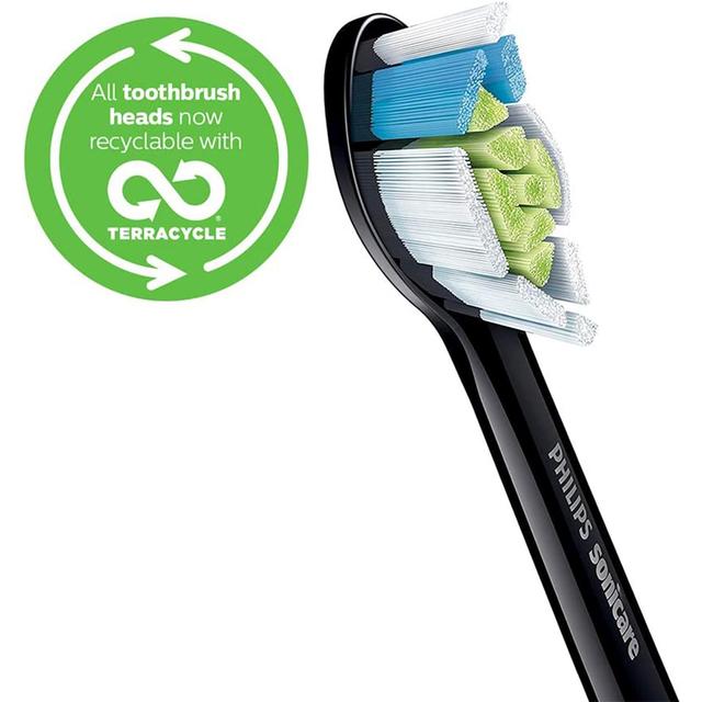 Philips Sonicare Optimal White Toothbrush Heads Black   4 per pack GOODS M&S   