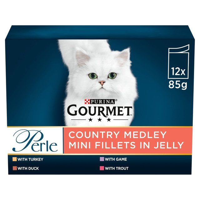 Gourmet Perle Country Medley in Jelly Wet Cat Food   12 x 85g GOODS M&S   