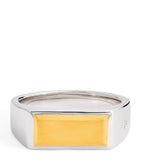 Tom Wood Peaky ring sterling silver yellow gold, UK version