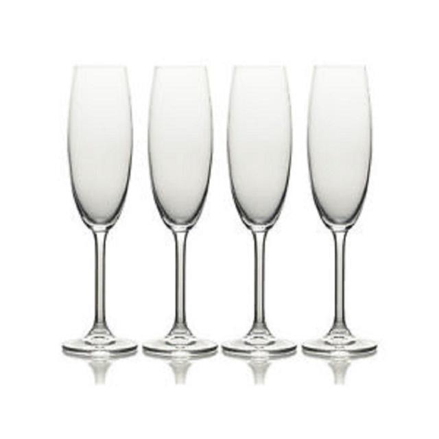 Mikasa Julie 8oz Champagne Flute Glasses Set of 4 GOODS M&S   