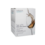 Mikasa Julie 16.5oz White Wine Glasses Set of 4   4 per pack GOODS M&S   