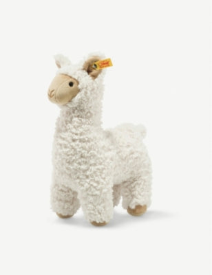 Steiff Leandro llama plush toy 29cm tall, UK version