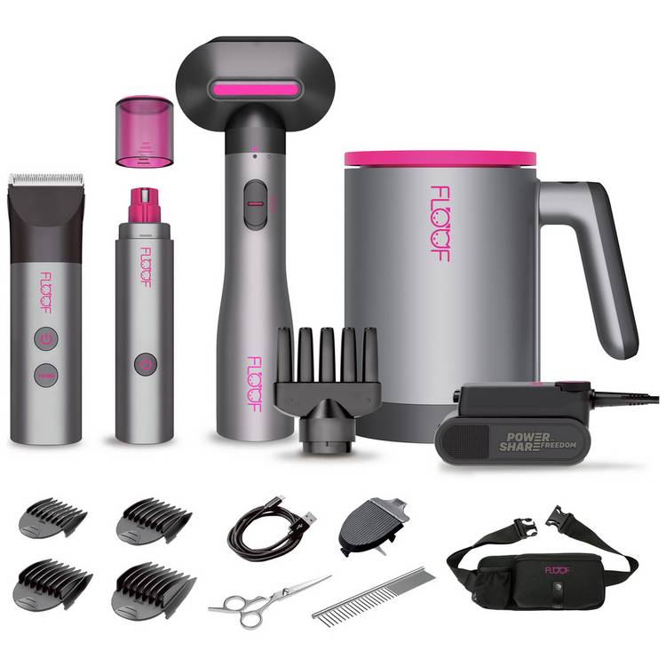 Floof 20V 4-Tool pet grooming combo kit (British brand)