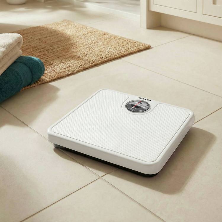 Salter bathroom scales magnifying mechanical white 25cm, imported from the UK