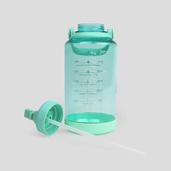 Phoenix Fitness motivational water bottle sage, UK version