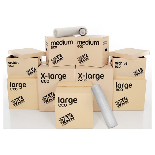 StorePAK student eco moving kit cardboard boxes, UK version