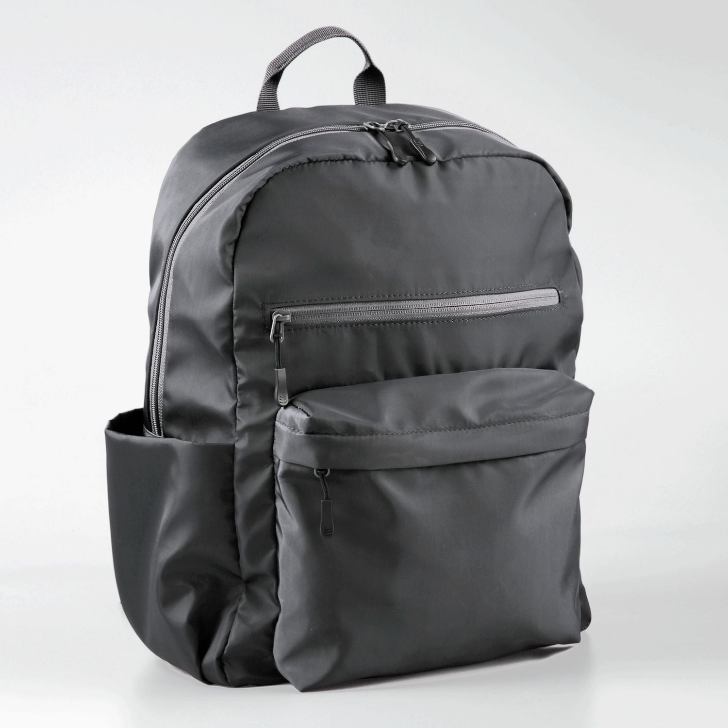 Home grey backpack block colour with padded laptop compartment, imported from the UK