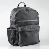 Home grey backpack block colour with padded laptop compartment, imported from the UK