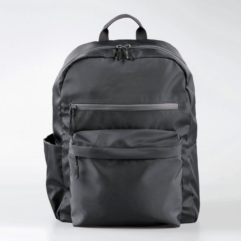 Home grey backpack block colour with padded laptop compartment, imported from the UK