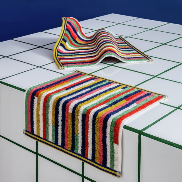 Habitat Klee stripe face cloths 2pk, UK version
