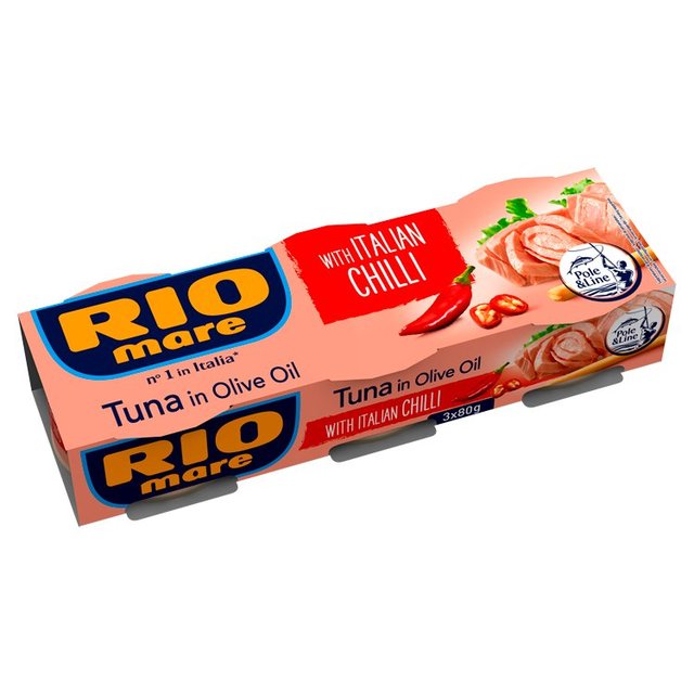 Rio Mare Tuna with Chilli   3 x 80g