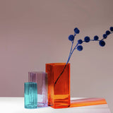 Habitat Wiggle glass vase medium purple, UK version