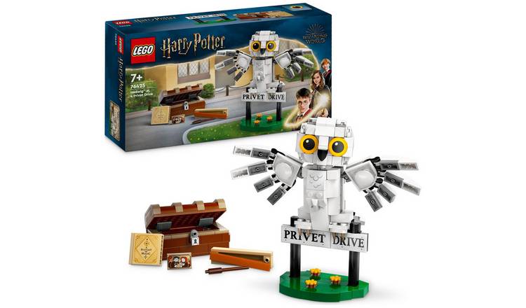 LEGO Harry Potter Hedwig at 4 Privet Drive Toy Owl Set 76425 GOODS Argos