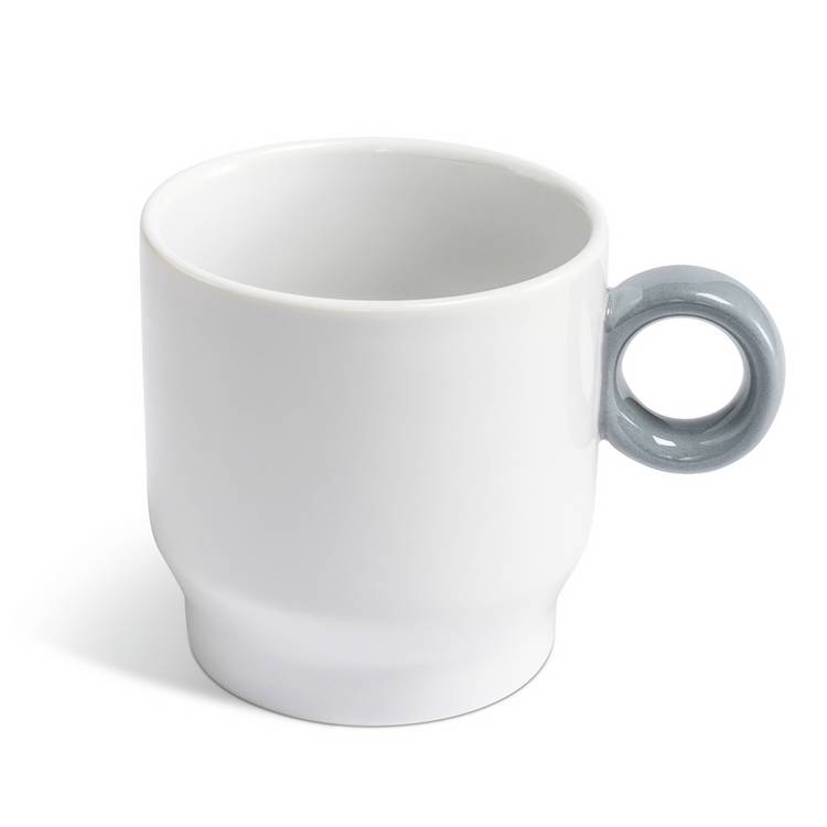 Sebastian Conran set of 4 grey coffee cups 230ml - British product