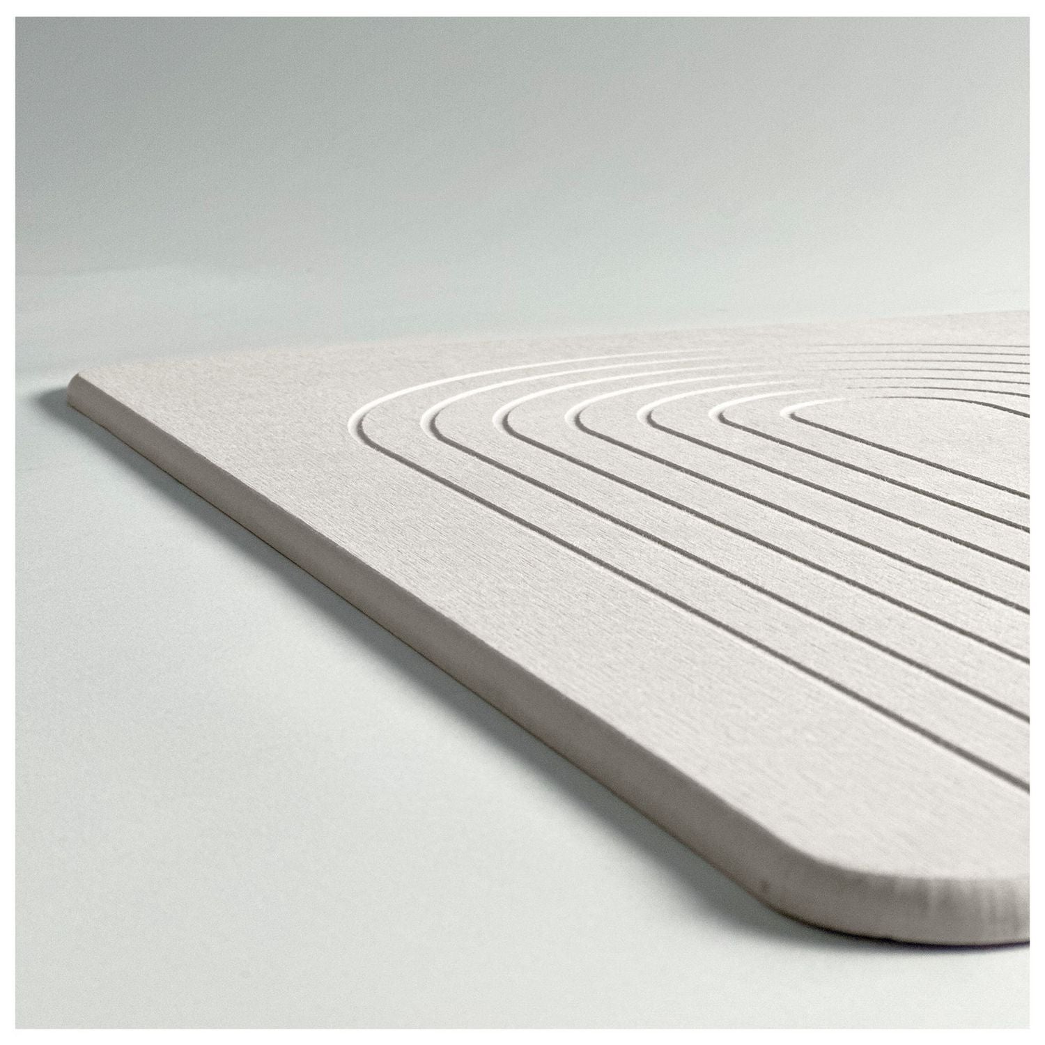 Addis diatomite quick dry bath mat white 60x39cm - British product