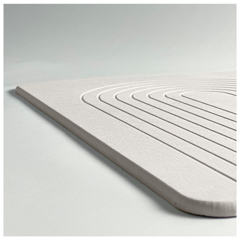Addis diatomite quick dry bath mat white 60x39cm - British product
