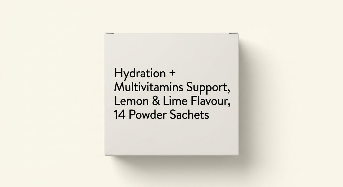 Holland & Barrett hydration supplement lemon lime flavour 14 sachets, UK version