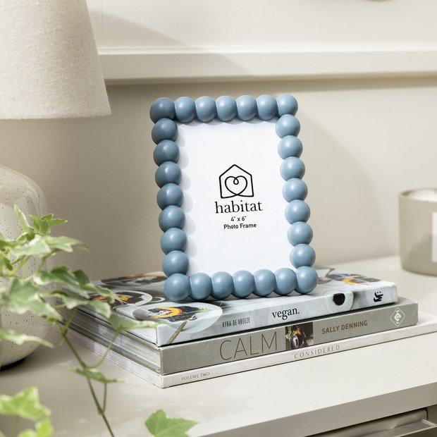 Habitat blue bobble picture frame 4x6 inches, imported from the UK