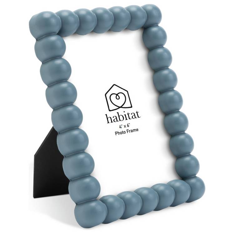 Habitat blue bobble picture frame 4x6 inches, imported from the UK