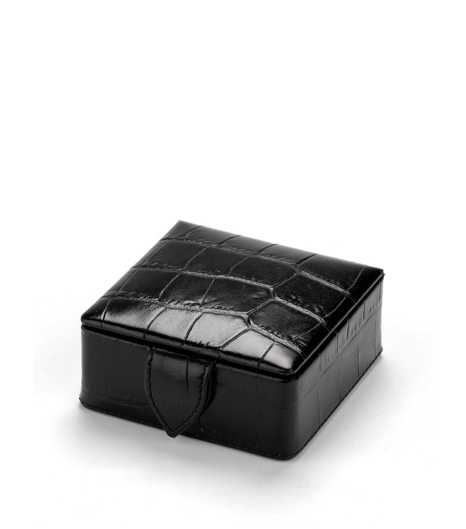 Aspinal of London small leather stud box - British product