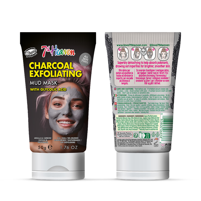 7th Heaven charcoal peel off mask 50ml, UK version