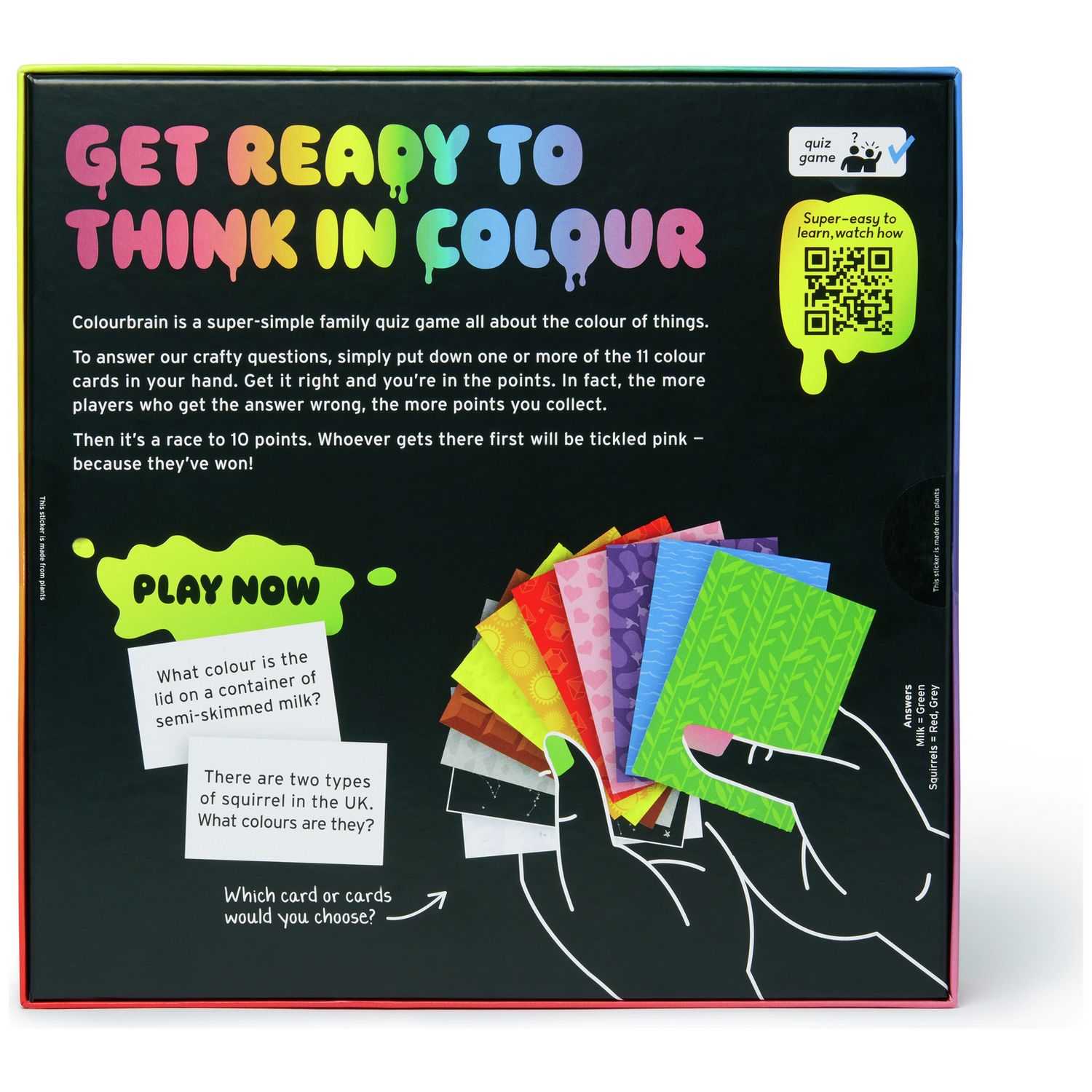 Big Potato Colour Brain family trivia game, imported from the UK