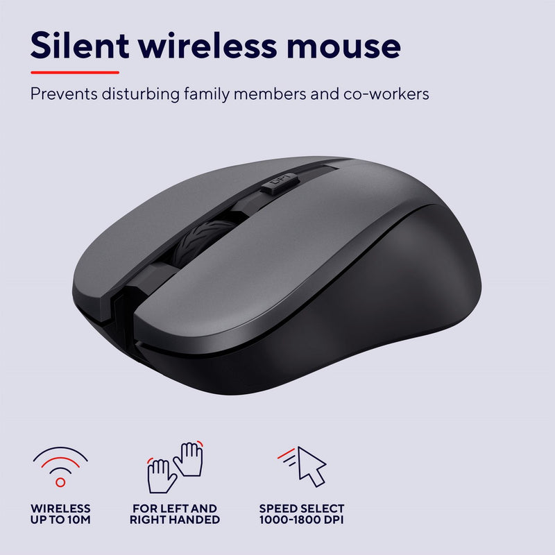 Trust Comfort Trezo wireless keyboard and mouse set, imported from the UK