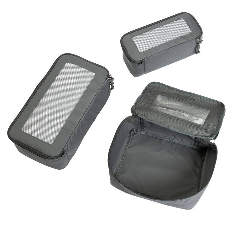 Packing cubes set of 4 in polyester mesh - (British brand)