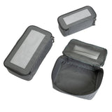 Packing cubes set of 4 in polyester mesh - (British brand)