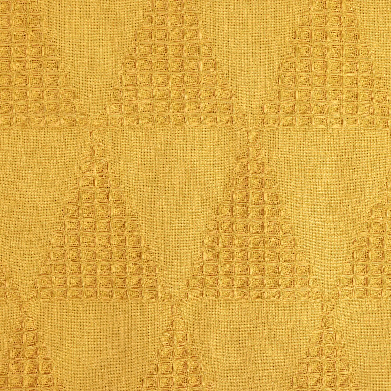 Habitat mustard waffle bedding set double, imported from the UK