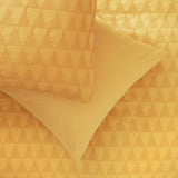 Habitat mustard waffle bedding set double, imported from the UK