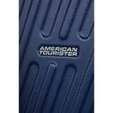 American Tourister Hypercube cabin suitcase navy hard ABS, UK version