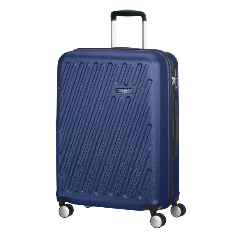 American Tourister Hypercube cabin suitcase navy hard ABS, UK version