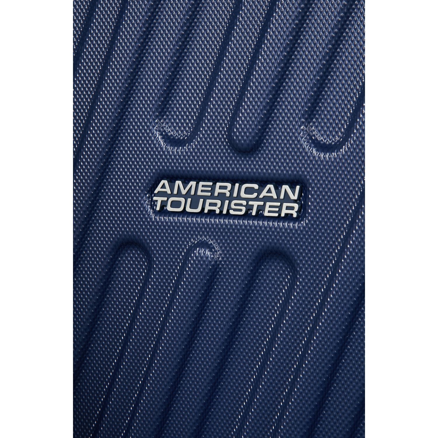American Tourister Hypercube cabin suitcase navy hard ABS, UK version
