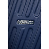 American Tourister Hypercube cabin suitcase navy hard ABS, UK version