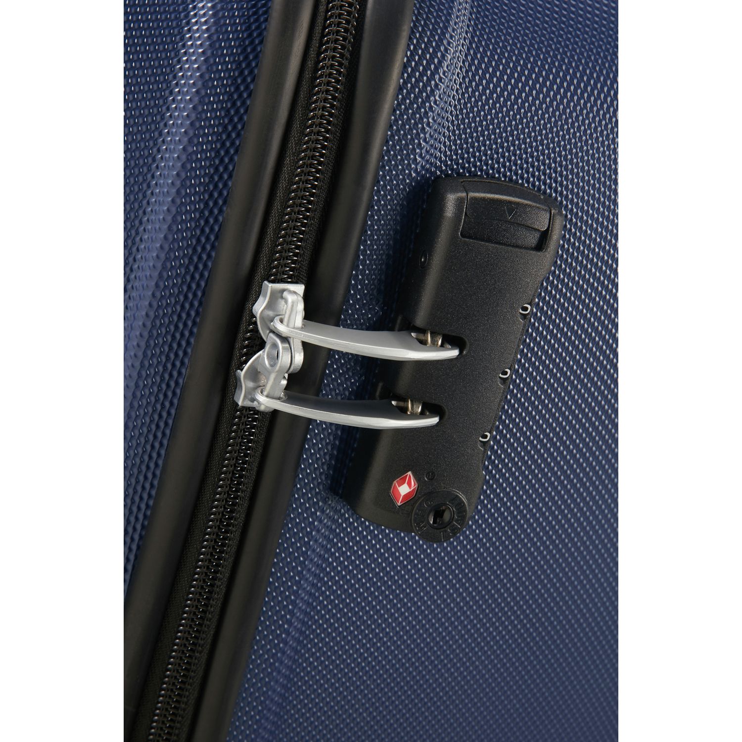 American Tourister Hypercube cabin suitcase navy hard ABS, UK version