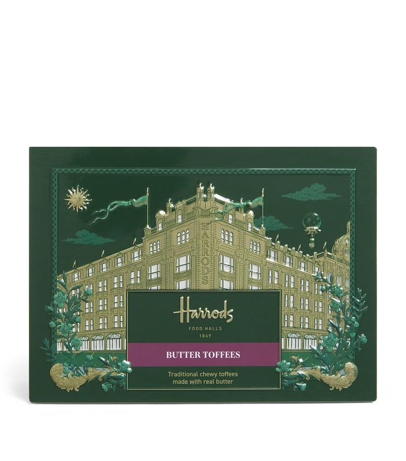 Harrods butter toffees building tin 200g - British product