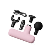 Lola Pink Massage Gun with 4 attachments and rechargeable battery, UK version