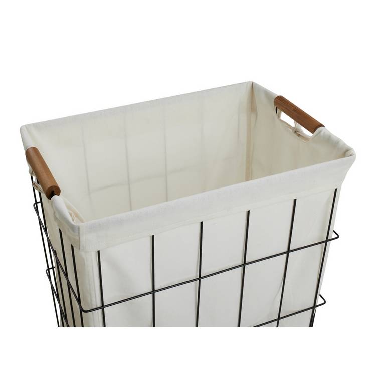 Habitat white industrial laundry basket 60 litre - British product