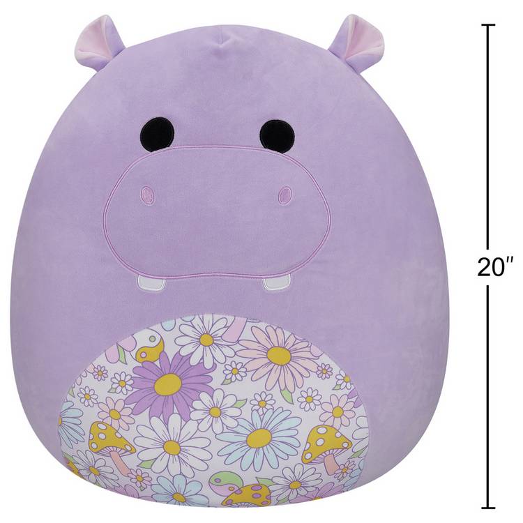 Squishmallows Hanna the Purple Hippo plush toy 20 inch - British product